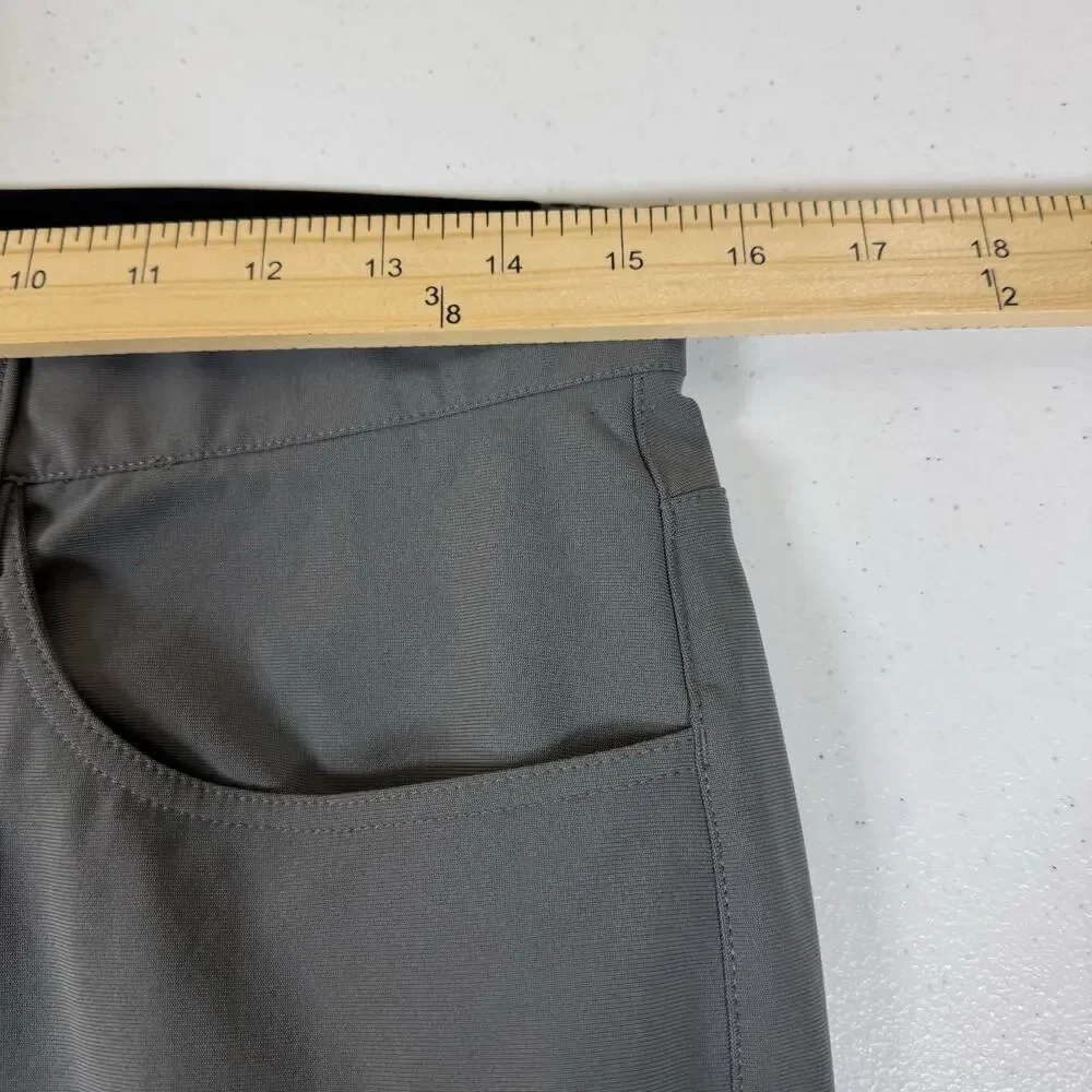 Bad Birdie Pants Mens 30x31 Gray Golf Tech Performance Stretch Solid Casual